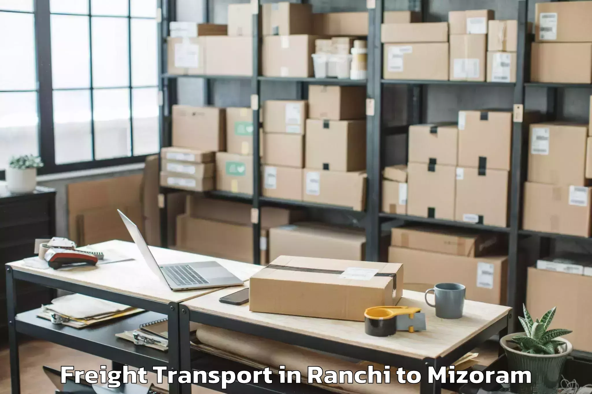 Discover Ranchi to Zawlnuam Freight Transport